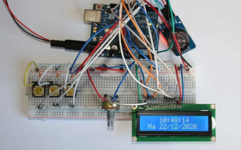 Montar un reloj con Arduino, el módulo RTC DS3231 y mostrarlo en una pantalla LCD