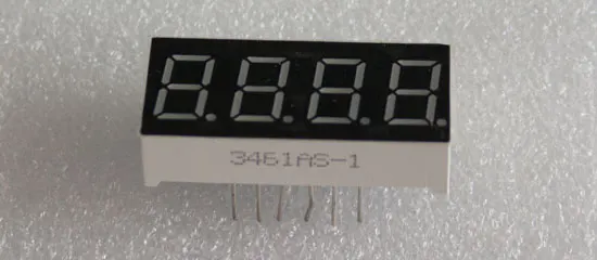 Display de 4 dígitos y 7 segmentos 3461AS-1