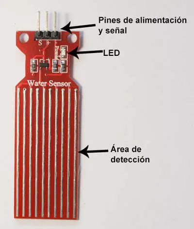Sensor de agua para Arduino